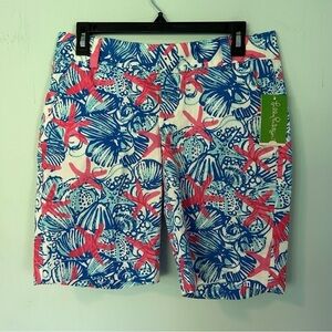 NWT Lilly Pulitzer Resort White She She Shells Chipper Shorts Size 4